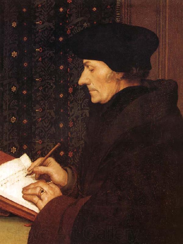 Hans Holbein Erasme ecrivant Germany oil painting art
